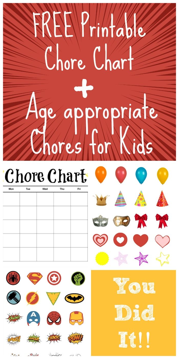 Age appropriate chores