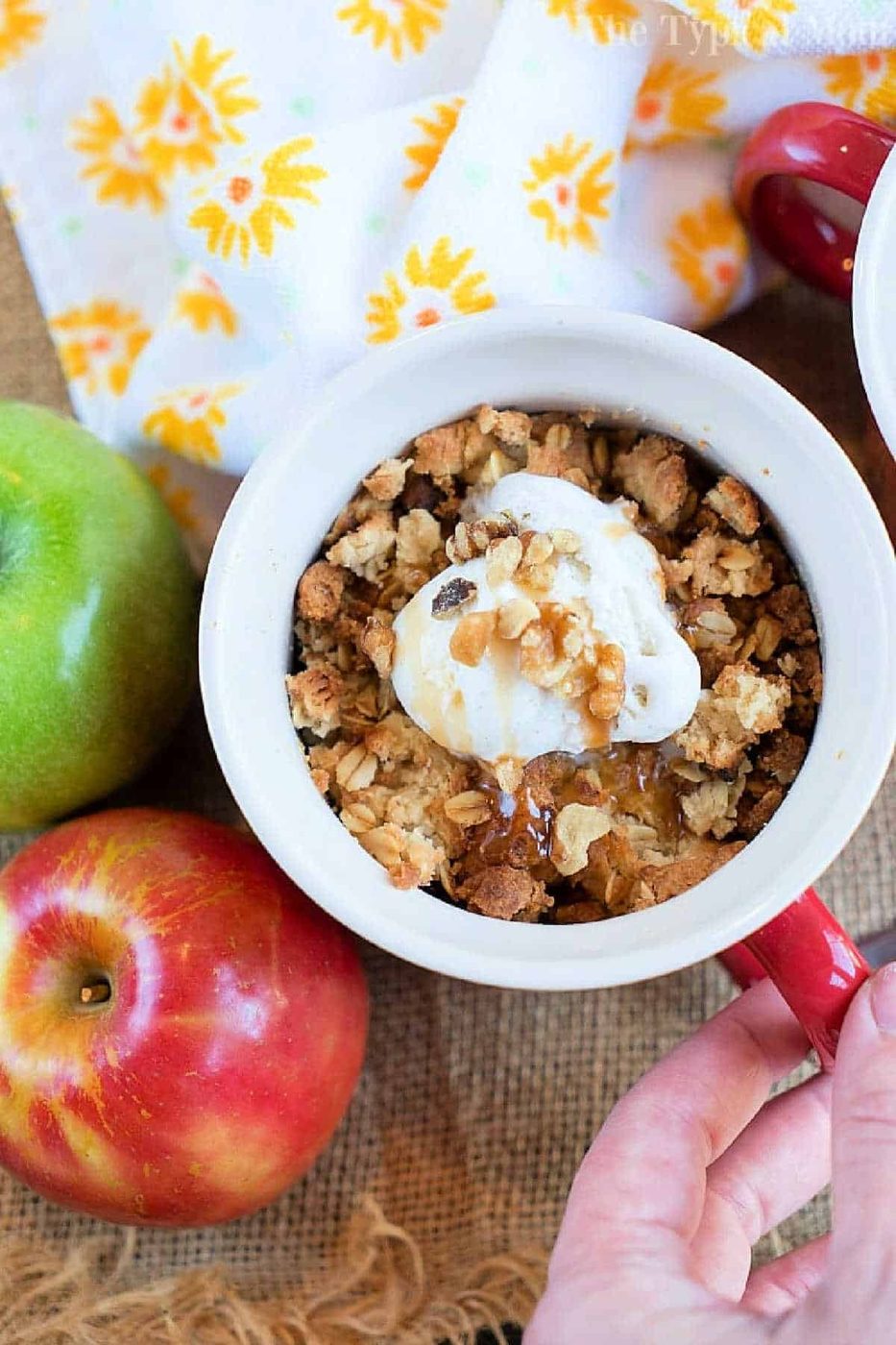 Air Fryer Apple Crisp, plus Oats