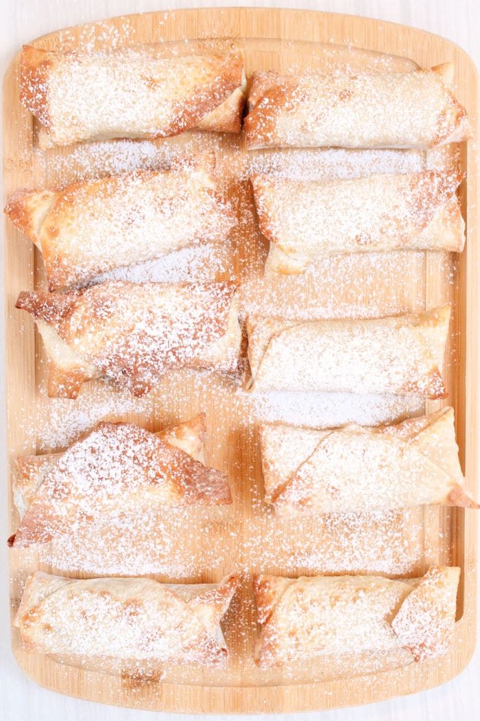 apple pie egg rolls air fryer