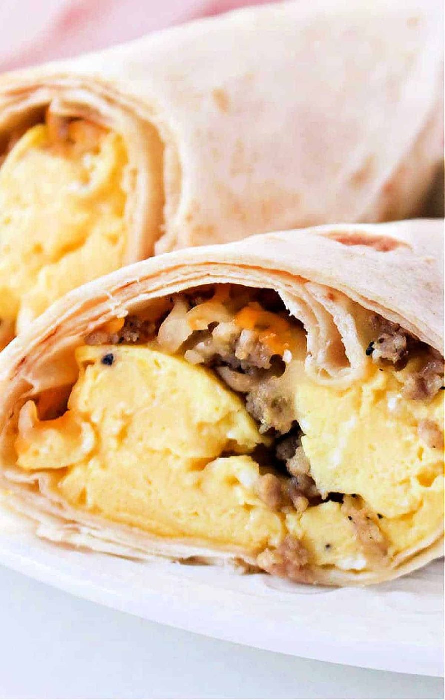 Air Fryer Breakfast Burritos