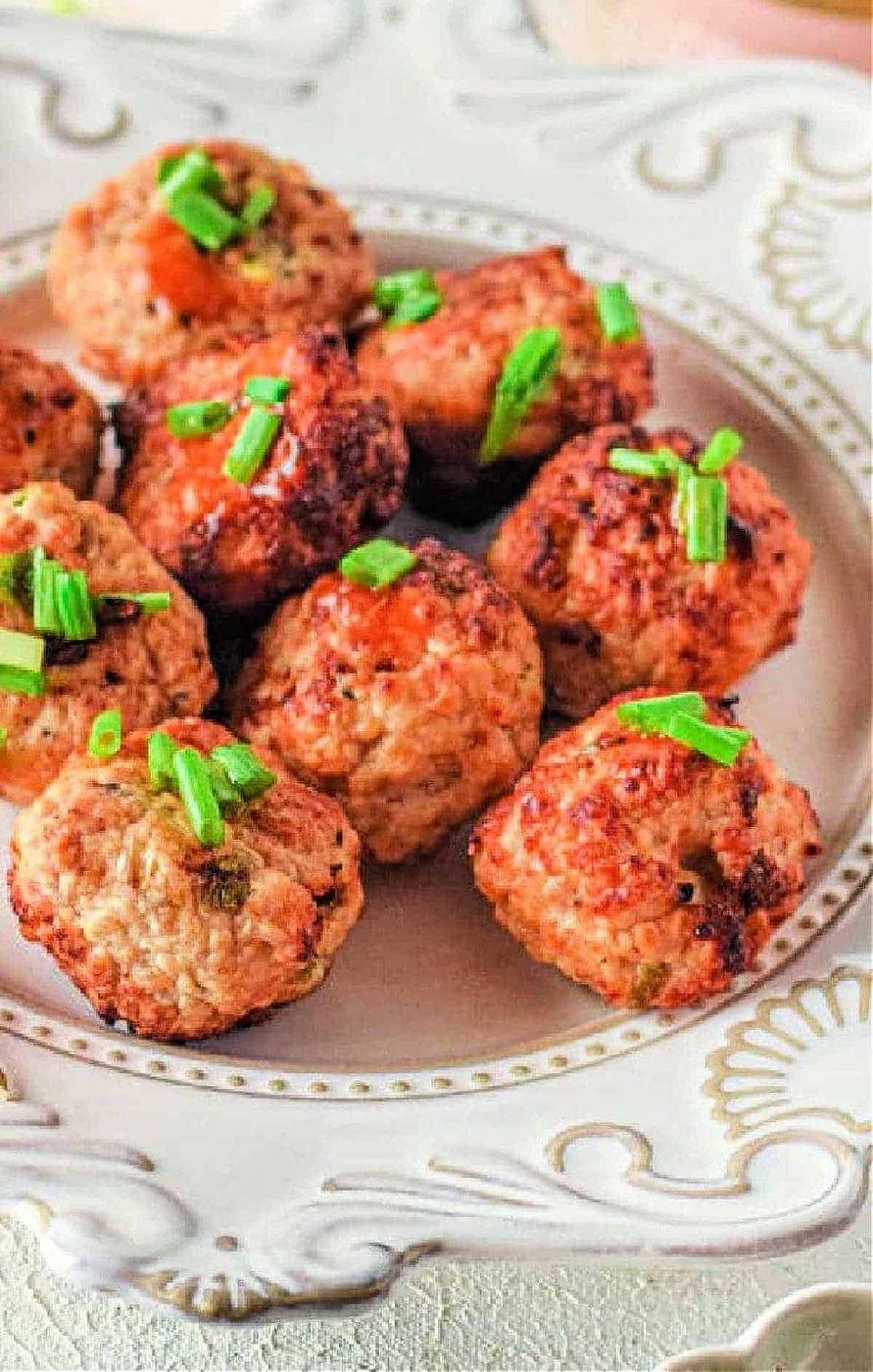 Air Fryer Chicken Meatballs