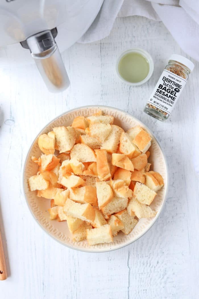 homemade croutons