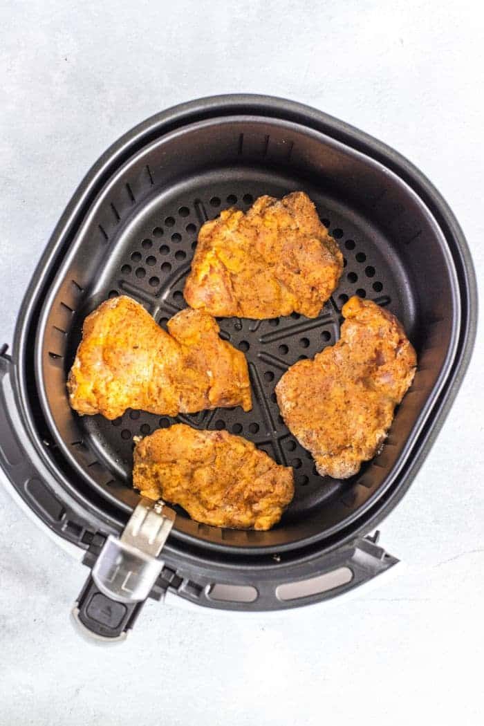 Air fryer fried chicken thighs skinless