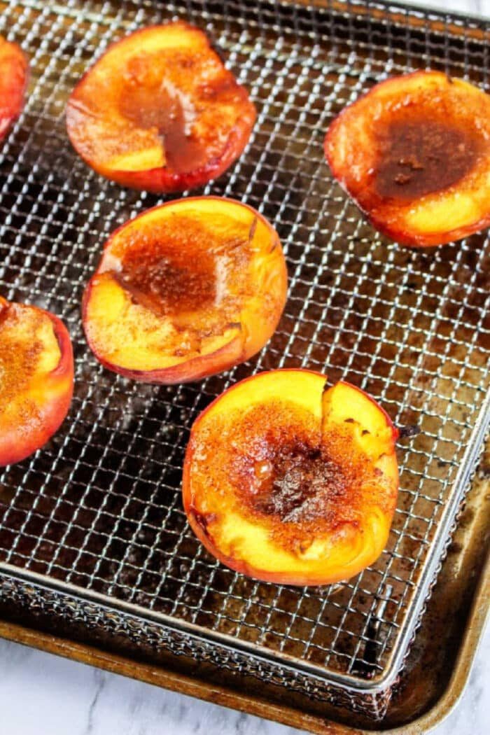 Air-Fryer-Peaches