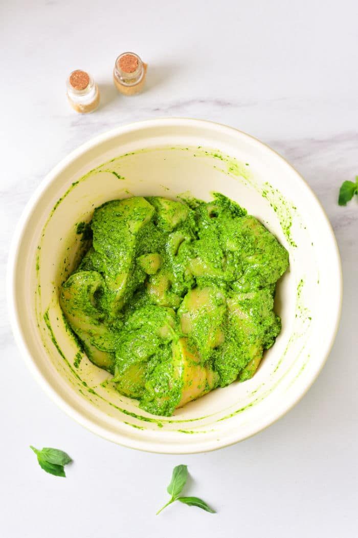 Pesto Chicken Thighs
