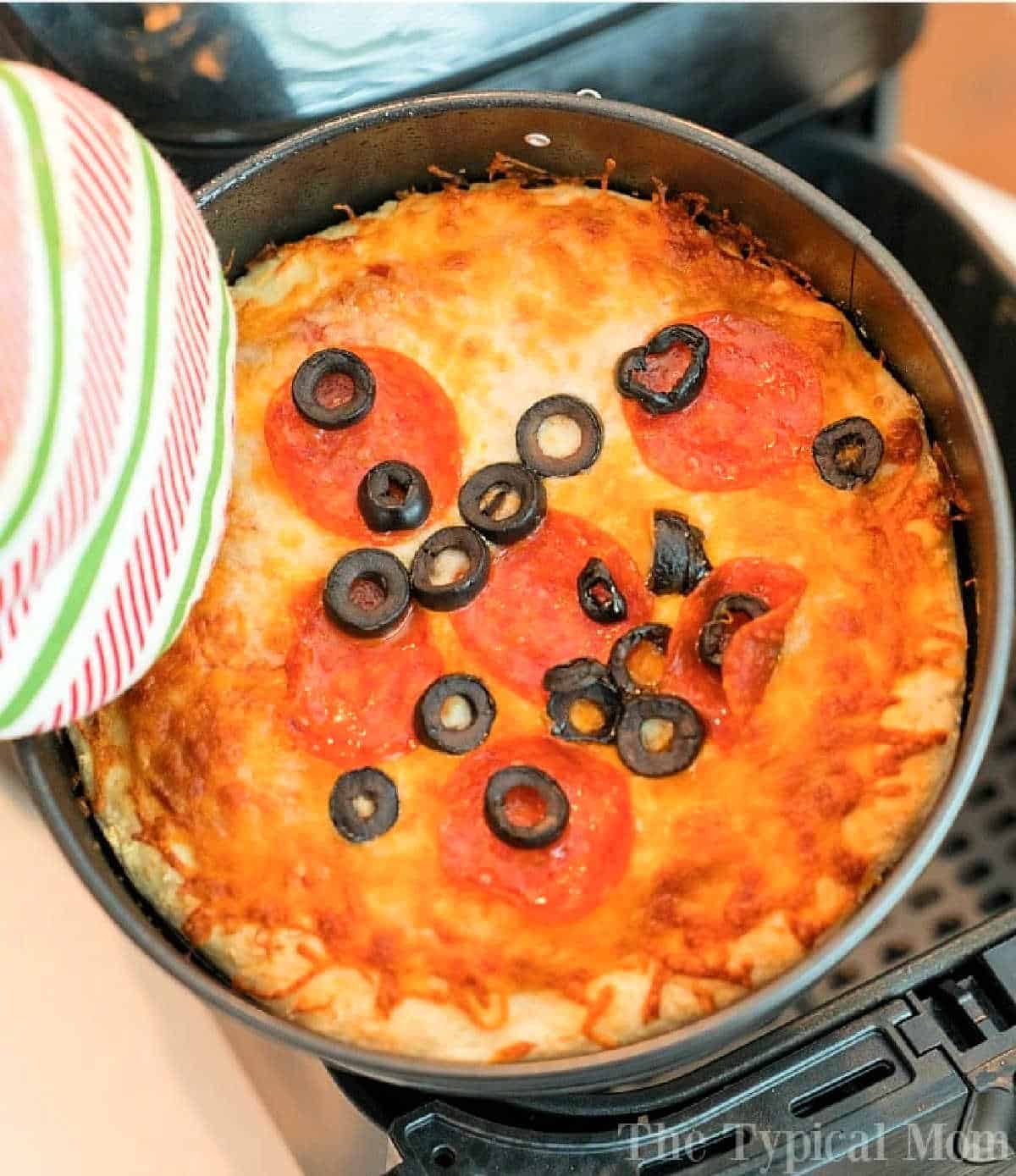 Homemade Air Fryer Pizza from Scratch