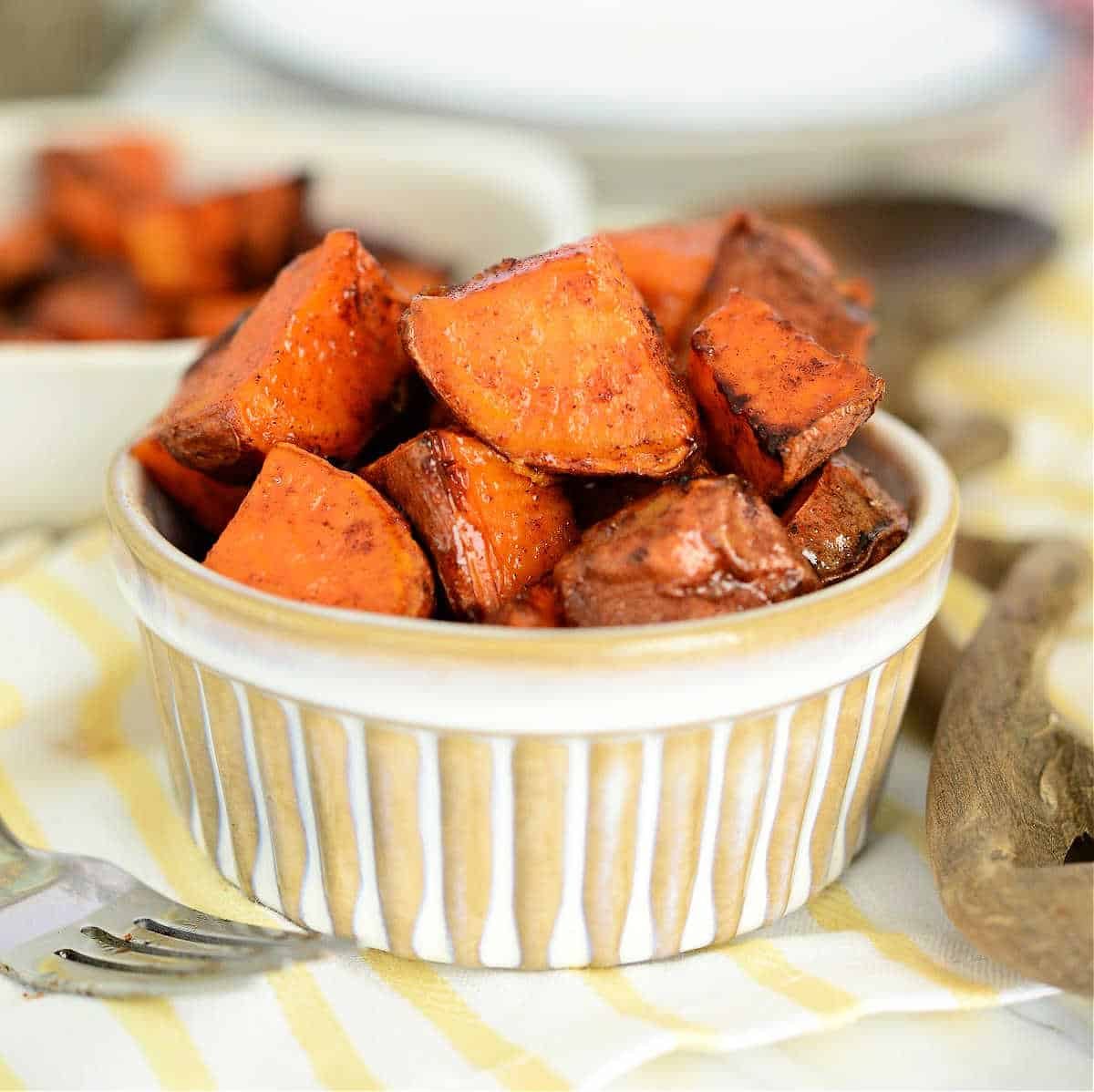 Air Fryer Sweet Potato Cubes