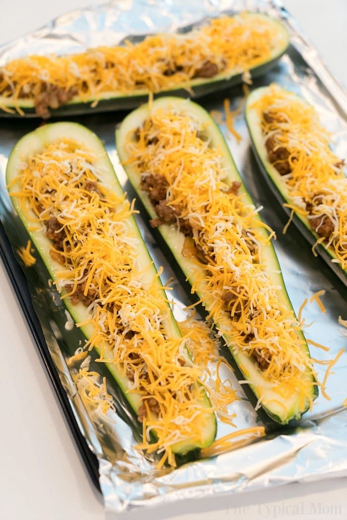 Air Fryer Zucchini Boats