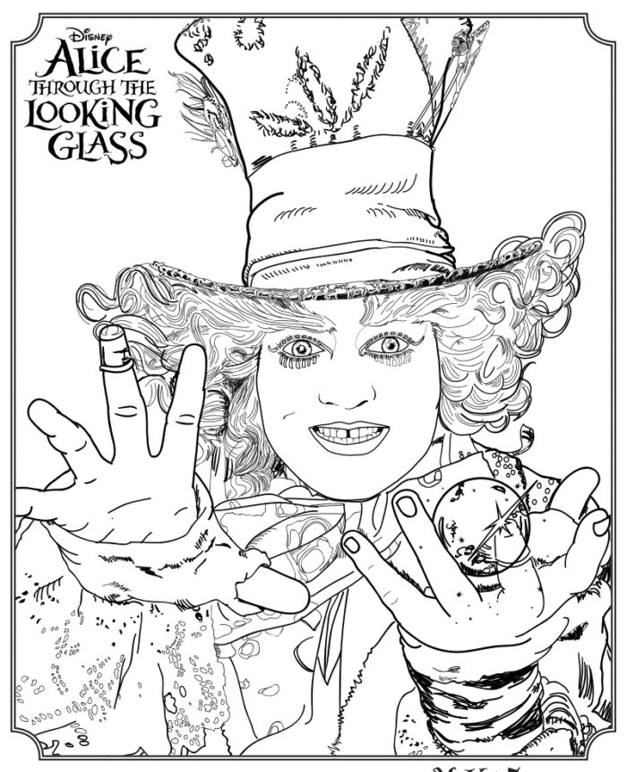 Alice Through The Looking Glass Free Printables