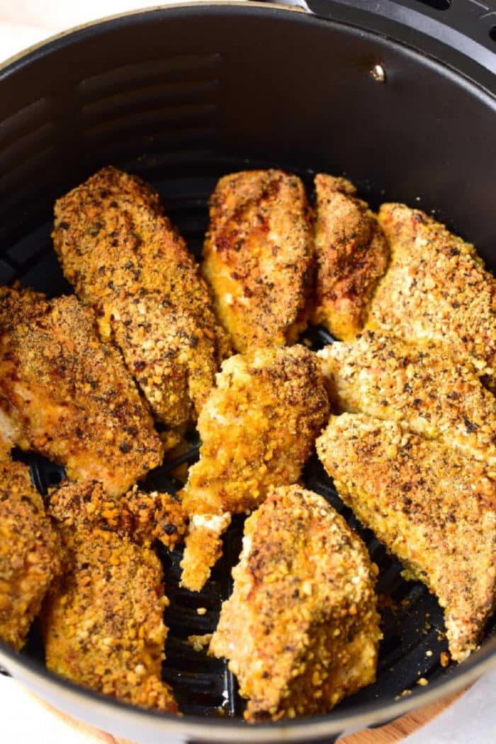 air fryer Almond Crusted Chicken