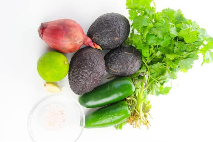 homemade guacamole ingredients