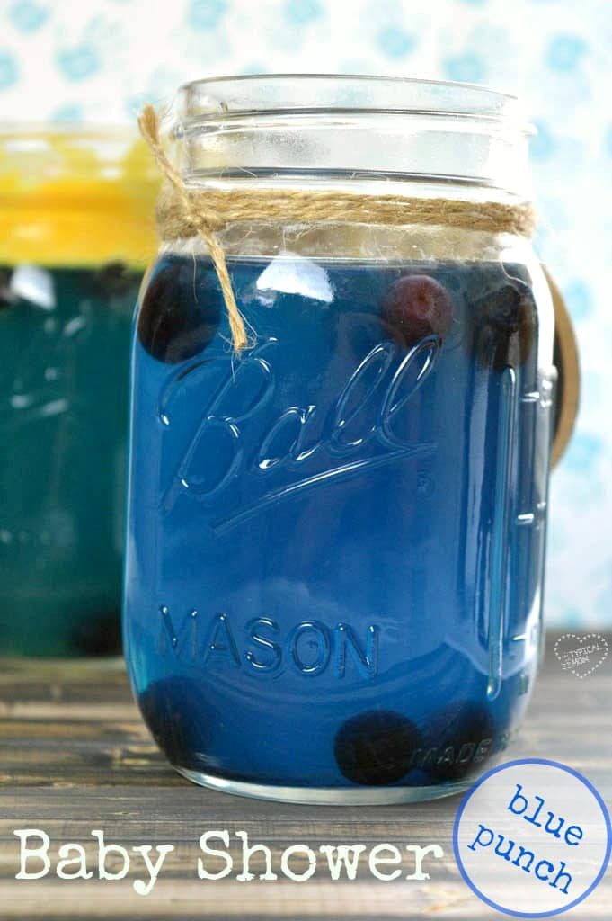 baby shower drinks blue
