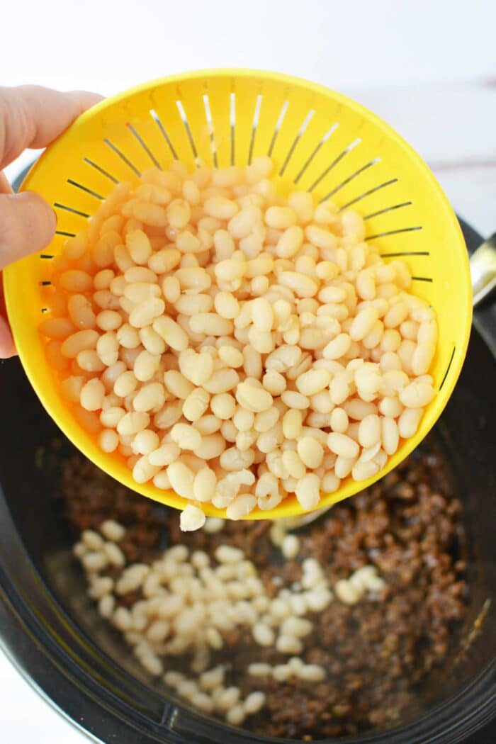 Baked Beans with Ground Beef with Dry Beans