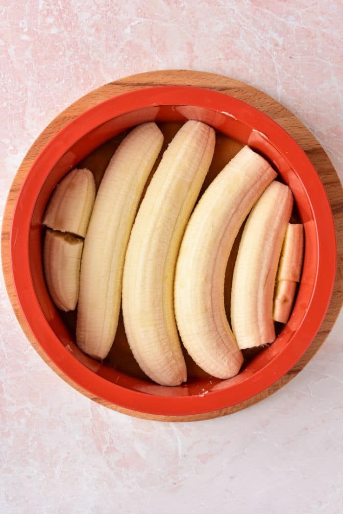 Upside Down Banana Cake