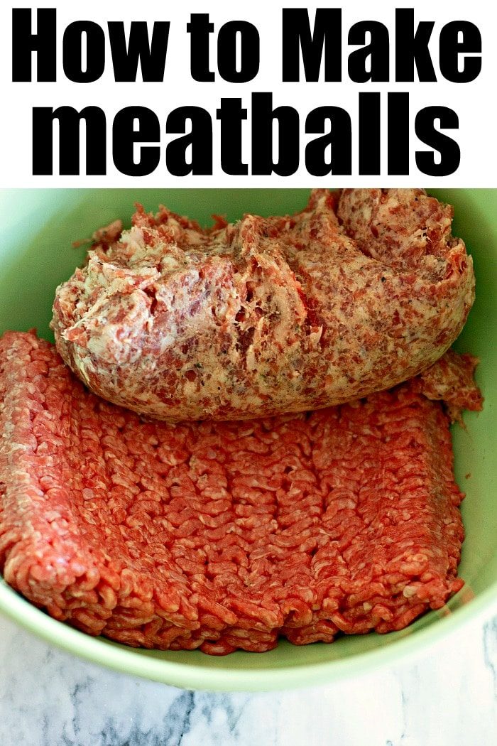 how to make meatballs
