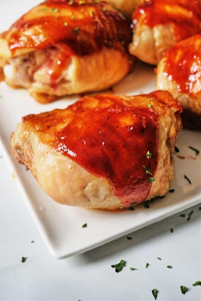 BBQ Chicken Thighs in Oven