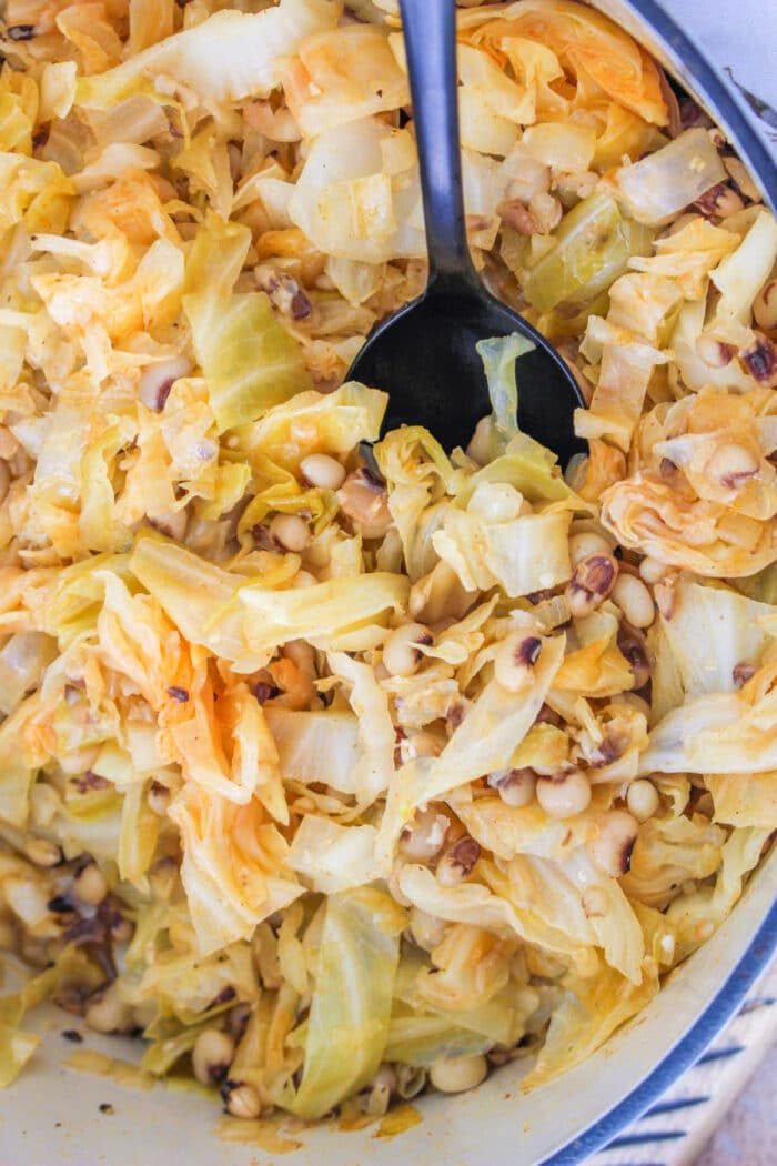Black Eyed Peas and Cabbage