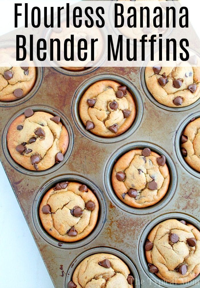flourless banana muffins
