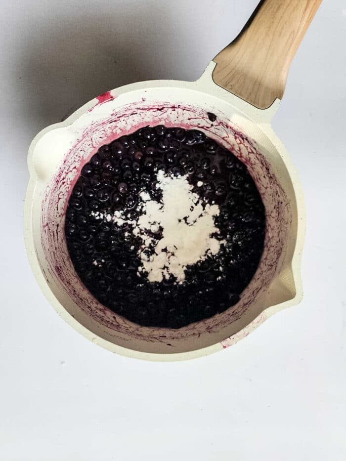 homemade Blueberry pie filling
