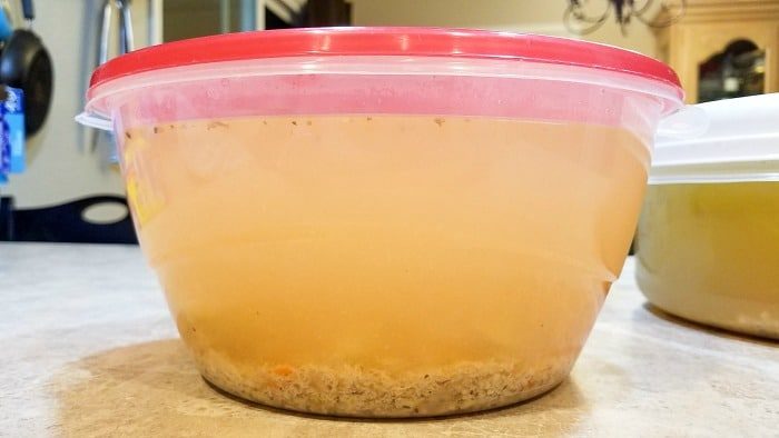 homemade chicken broth