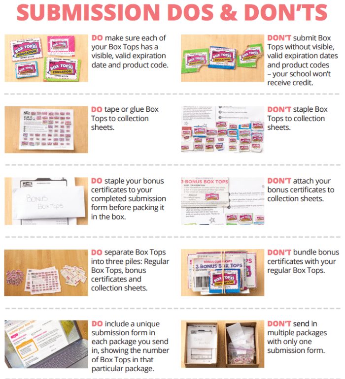box tops for education forms