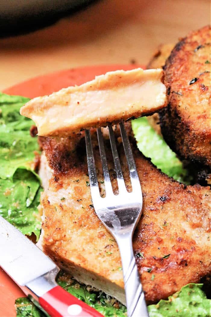 shake and bake air fryer pork chops