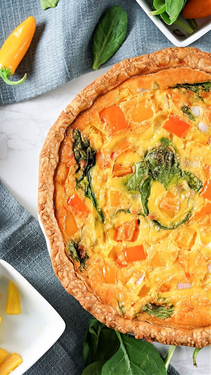 Bell Pepper Breakfast Quiche
