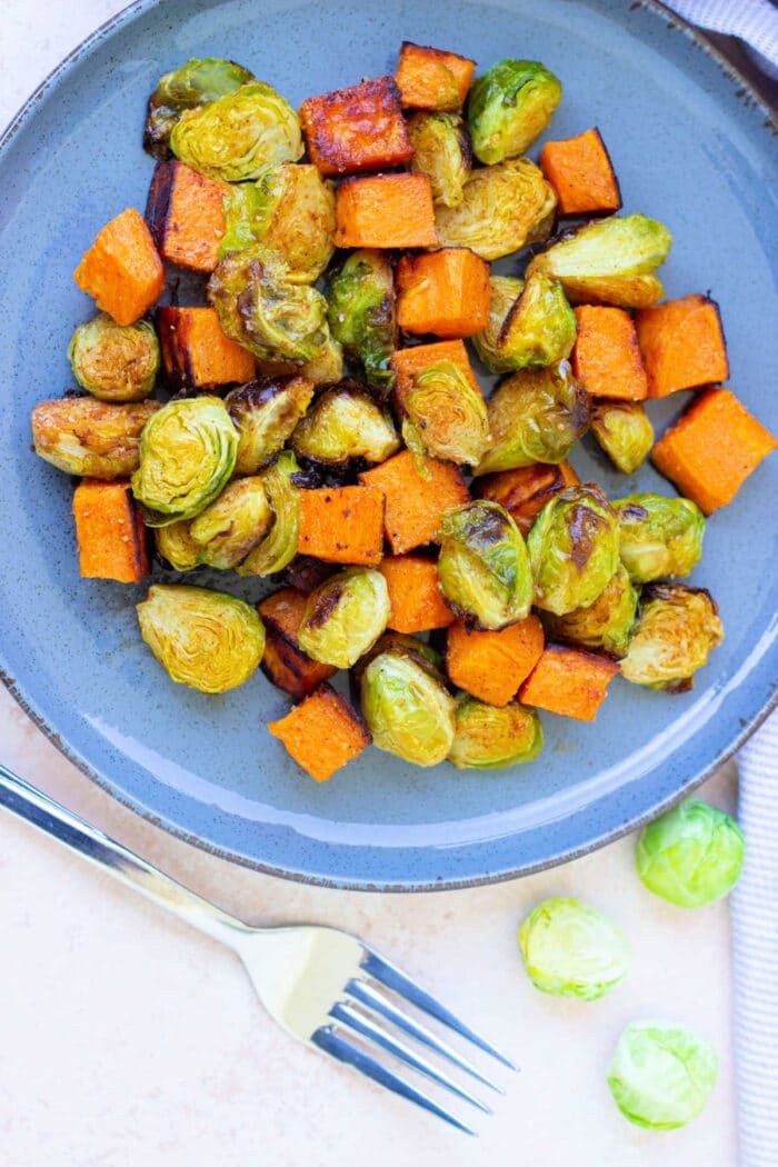 Sweet Potato and Brussel Sprouts