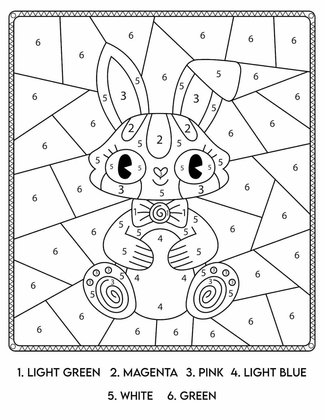 Free Bunny Coloring Pages