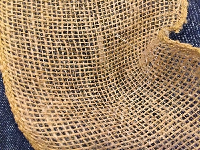 burlap garland