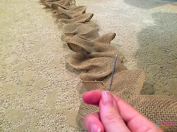 diy burlap garland