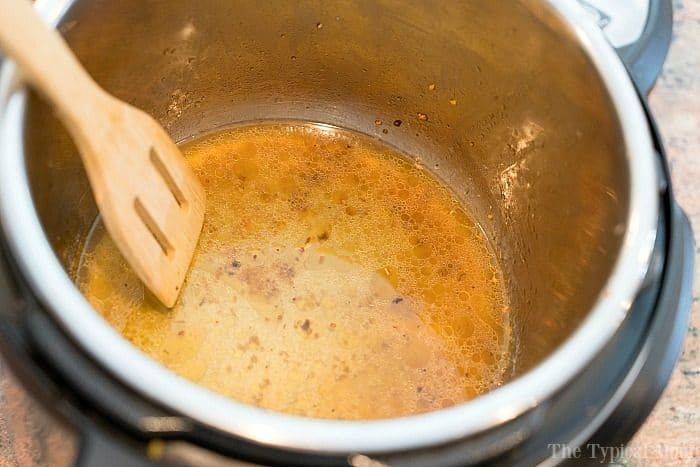 burn message on instant pot