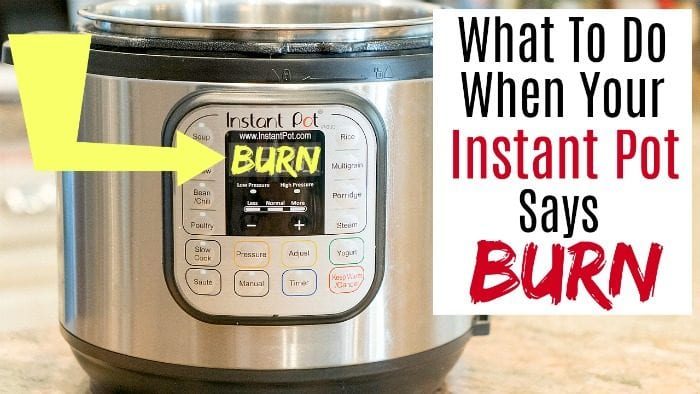 burn on instant pot 2