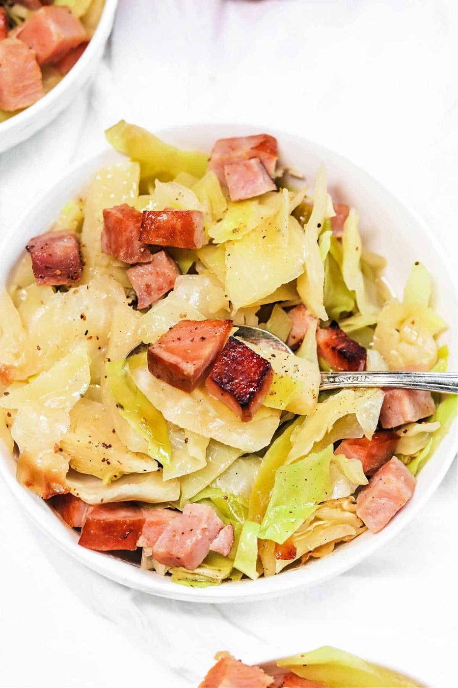 Slow Cooker Cabbage and Ham