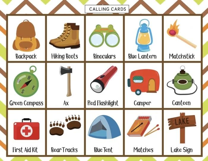 camping party games