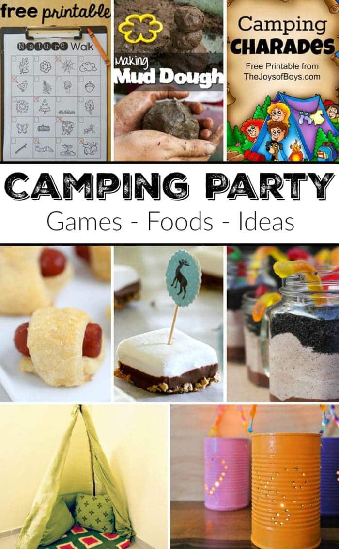 camping birthday party