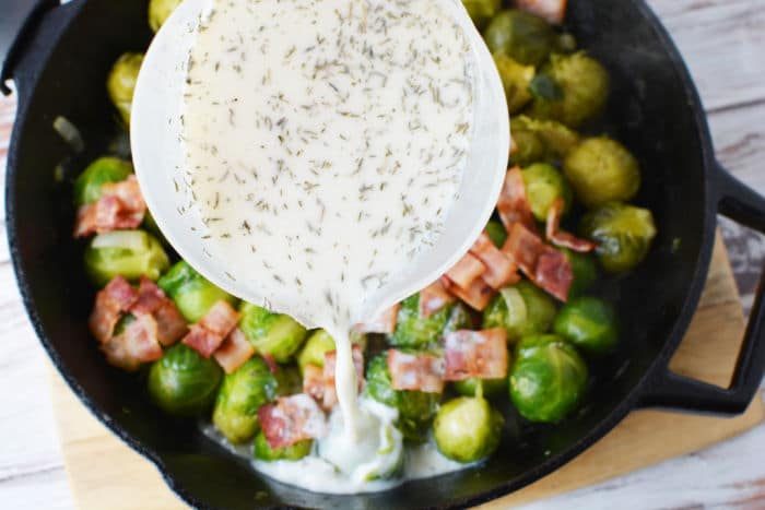 cream sauce for brussel sprouts