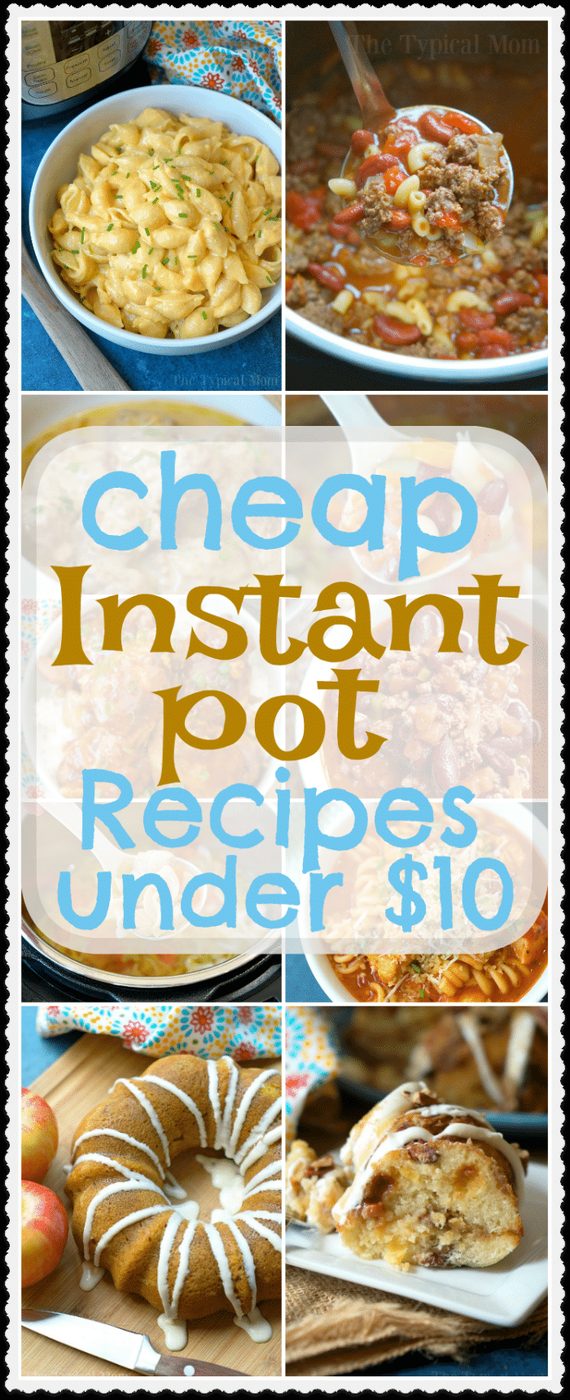 cheap instant pot recipes