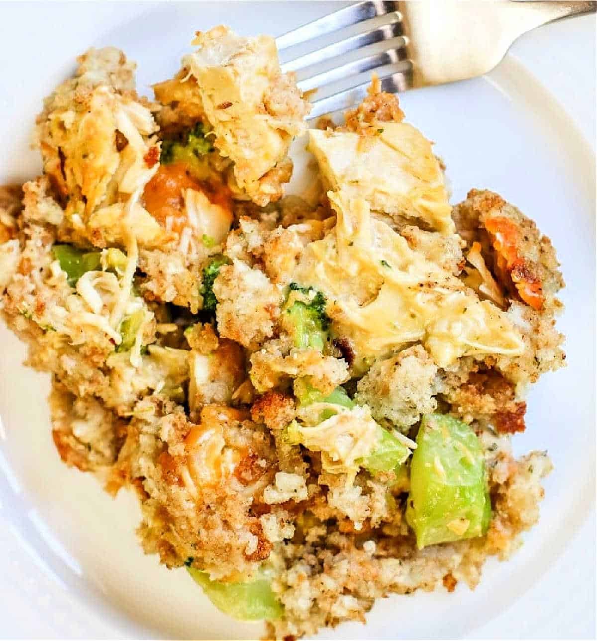 Cheesy Chicken Stuffing Casserole