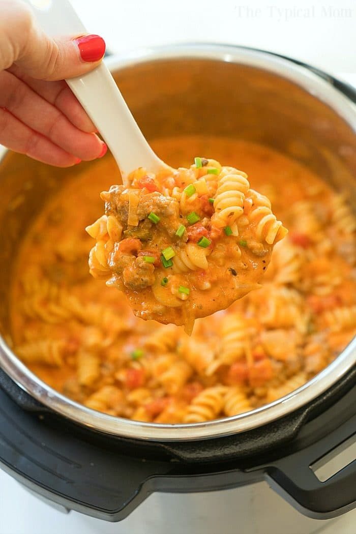 cheesy instant pot goulash 2