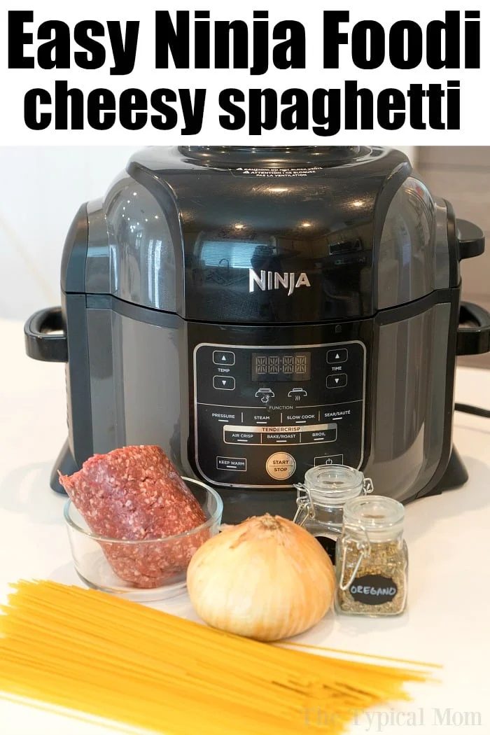 ninja foodi cheesy spaghetti