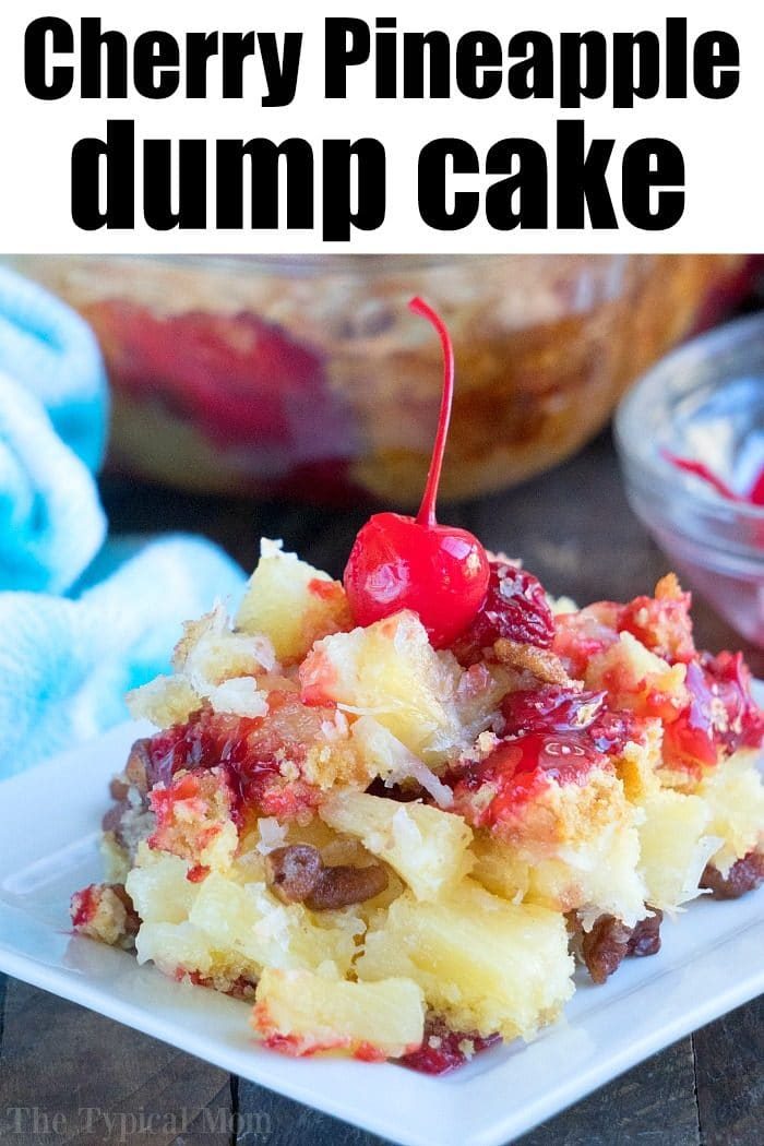 Cherry Pineapple Dump Cake Recipe 2