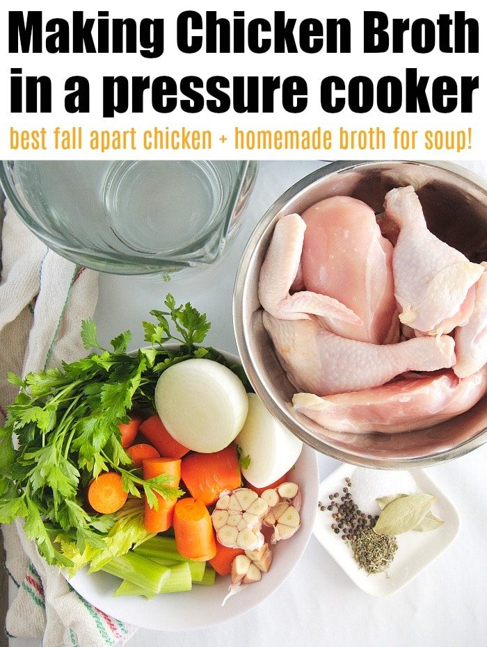 pressure cooker chicken broth