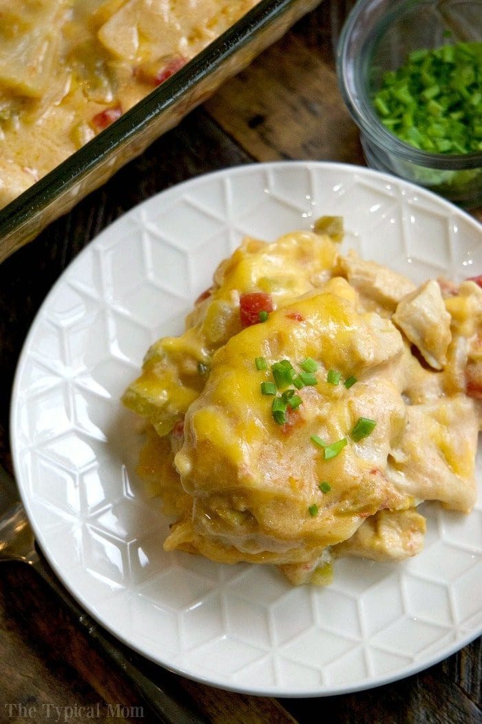 easy chicken tortilla casserole recipe
