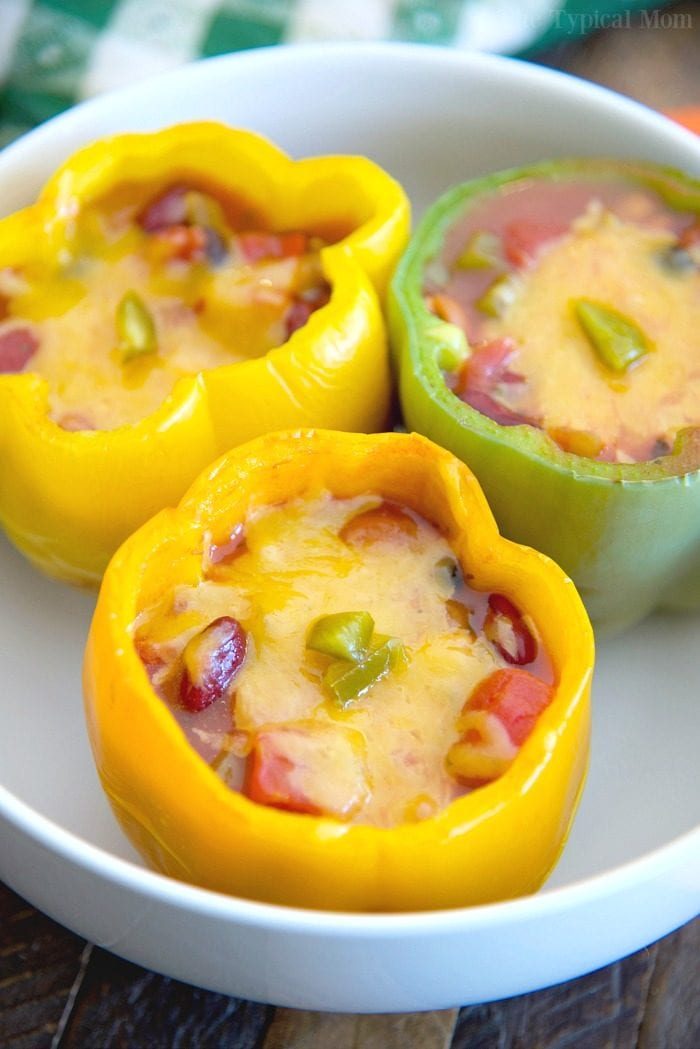 chili stuffed bell peppers recipe