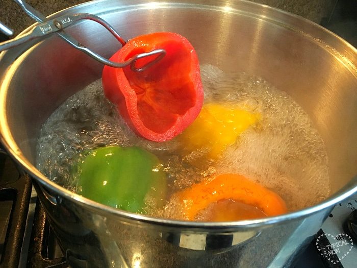 How to blanche peppers