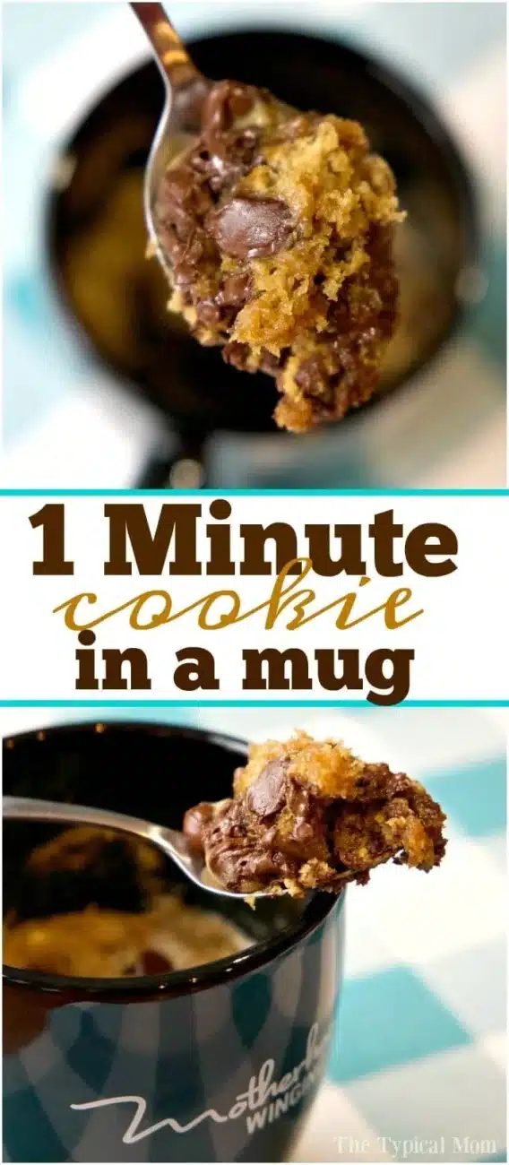 Chocolate Chip Cookie in a Mug No Egg
