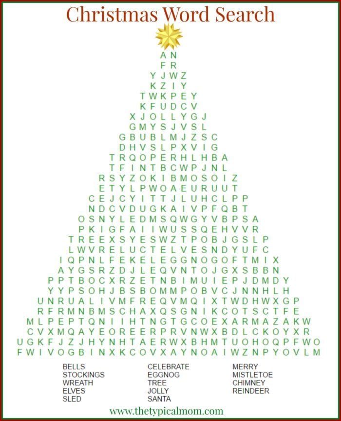 christmas word search
