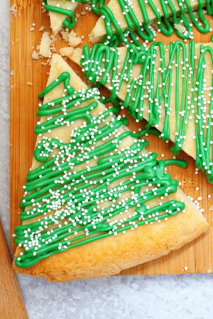 No Cookie Cutters Christmas Tree Sugar Cookies