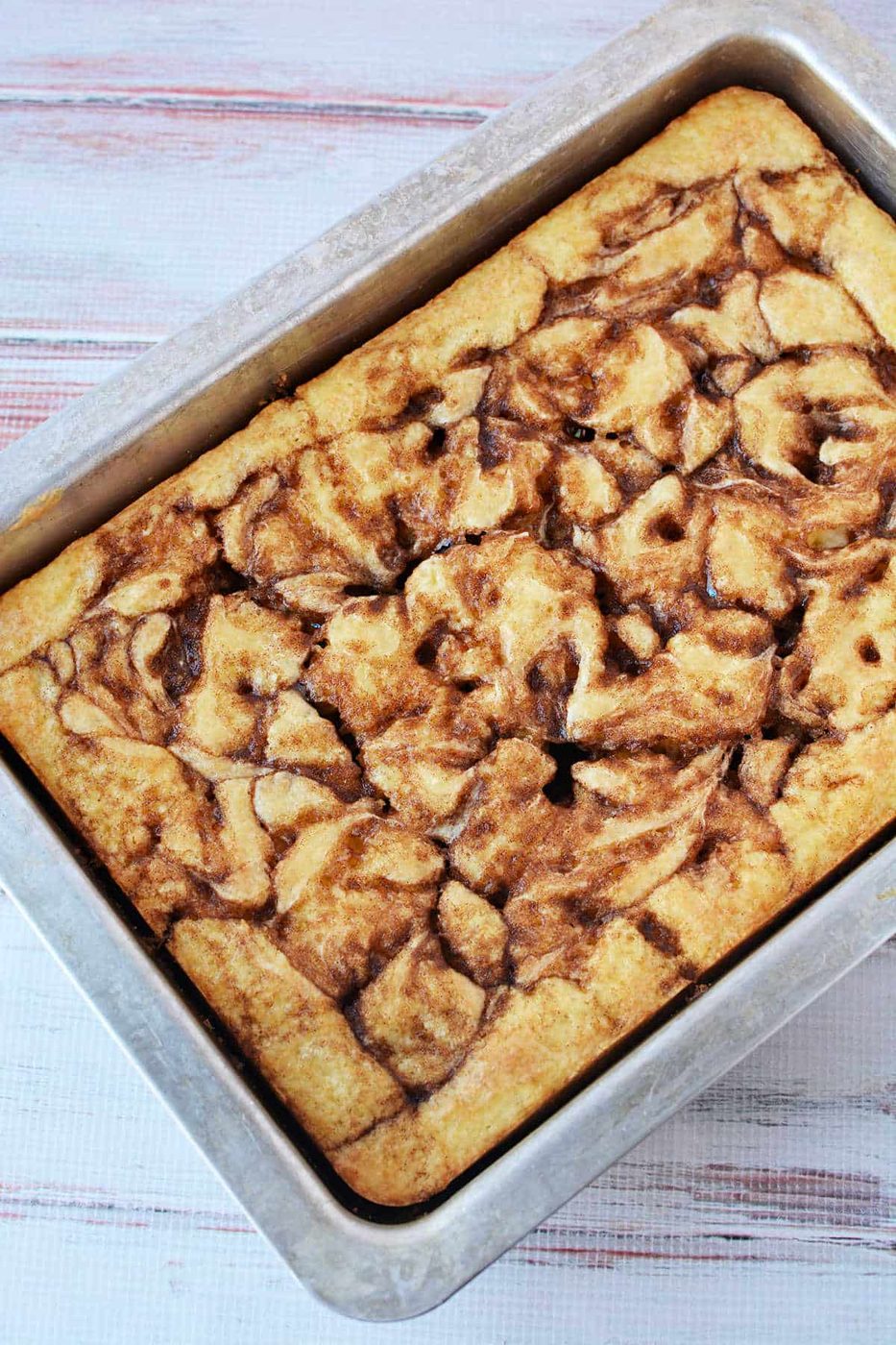 Cinnamon Roll Cake and Cake Mix